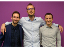 Zaphiro co-founders Lorenzo Zanni (COO), Paolo Romano (CEO), and Marco Pignati (CTO) in 2017 BG.png